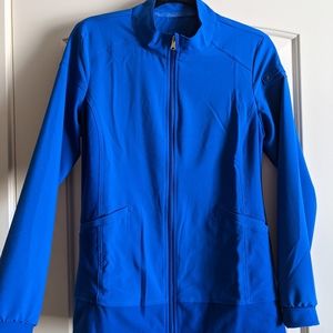 Blue scrub jacket